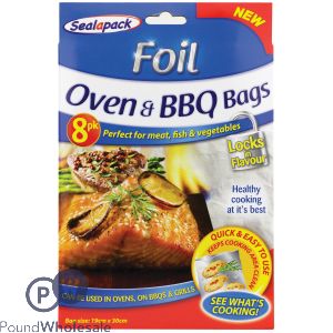 Sealapack Foil Oven & BBQ Bags 6 Pack