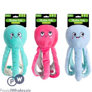 Smart Choice Plush Octopus Dog Toy Assorted Colours