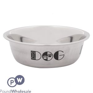 Smart Choice Polished Stainless Steel Dog Bowl 450ml