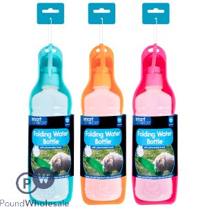 Smart Choice Summer Folding Pet Water Bottle 500ml Assorted Colours