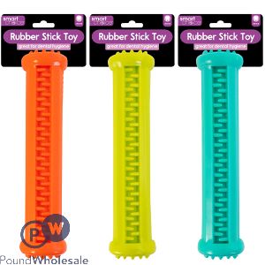 Smart Choice Tpr Treat Stick Dog Toy 17.5 Assorted Colours