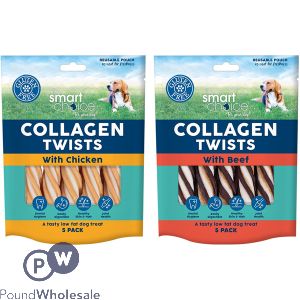 Smart Choice Collagen Twists Dog Treats 5 Pack Assorted