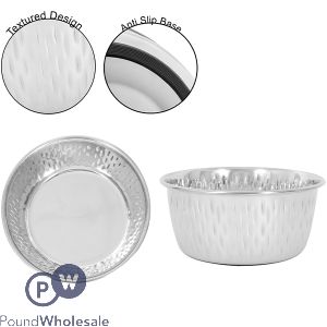 Smart Choice Stainless Steel Textured Anti-Slip Pet Bowl 900ml