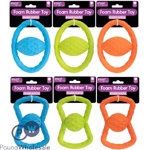 Smart Choice Foam Rubber Tug Dog Toy Assorted