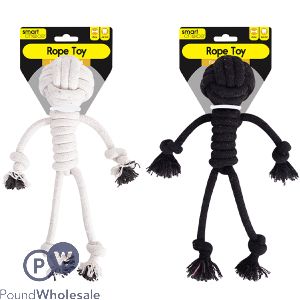 Smart Choice Knotted Rope Man Dog Toy 29cm Assorted Colours