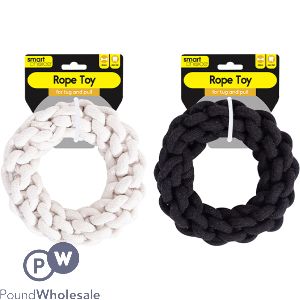 Smart Choice Knotted Rope Ring Dog Toy 16cm Assorted Colours