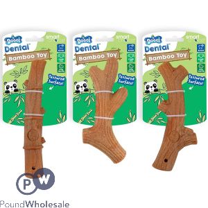 Smart Choice Dental Textured Bamboo Stick Dog Toy 18cm Assorted