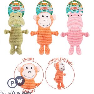 Smart Choice Squeaky Soft Plush Animal Dog Toys Assorted
