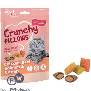 Smart Choice Mixed Meat Crunchy Pillows Cat Treats 100g
