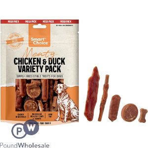 Smart Choice Meaty Chicken & Duck Variety Pack Dog Treats 300g