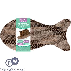 Smart Choice Fish-Shaped Cardboard Cat Scratcher 50cm