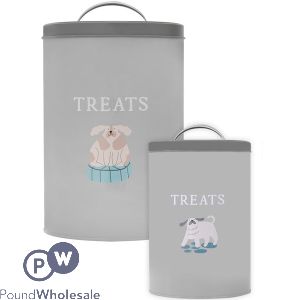 Smart Choice Dog Print Pet Treat Tin 19cm X 13cm