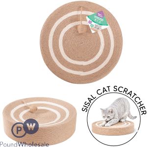 Smart Choice Round Sisal Cat Scratcher With Ball 39.5cm