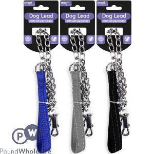 Smart Choice Metal Chain Dog Lead 3 Assorted Colours