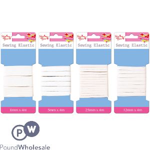 Sewing Box Sewing Elastic Assorted Sizes