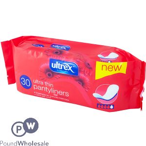 Ultrex Ultra Thin Pantyliners 30 Pack