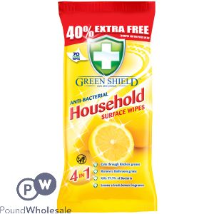 Greenshield Household Anti-Bacterial Wipes 70 Sheets