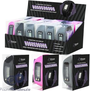 Fitstyle 4 Function Activity Tracker Cdu Assorted Colours