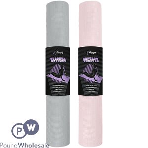 Fitstyle Yoga Mat 130.5cm X 57.5cm Assorted Colours