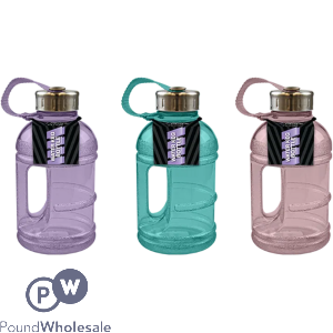 Fitstyle Water Keg Gym Bottle 1L Assorted Colours