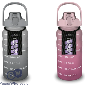 Fitstyle Water Tracker Gym Bottle 2L