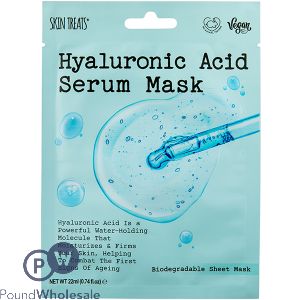 Skin Treats Hyaluronic Acid Biodegradable Serum Face Mask Cdu