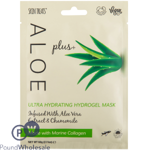 Skin Treats Aloe Plus Collagen Ultra Hydrating Hydrogel Face Mask Cdu