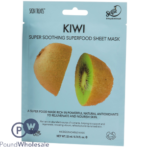 Skin Treats Kiwi Super Soothing Superfood Sheet Face Mask Cdu