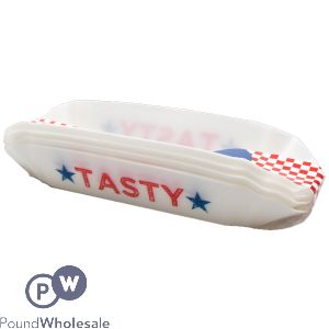 BBQ Hot Dog Trays 4 Pack 21cm CDU