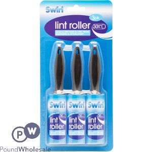Swirl 30 Sheet Lint Rollers 3 Pack