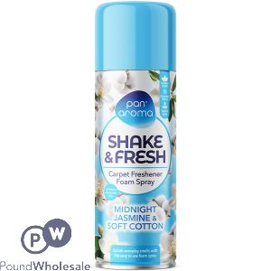 Pan Aroma Midnight Jasmine & Soft Cotton Shake & Fresh Carpet Freshener Foam Spray 500ml
