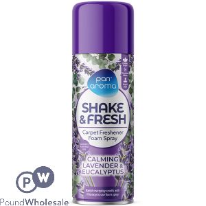 Pan Aroma Calming Lavender & Eucalyptus Shake & Fresh Carpet Freshener Foam Spray 500ml