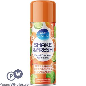 Pan Aroma Refreshing Bergamot & Mandarin Shake & Fresh Carpet Freshener Foam Spray 500ml