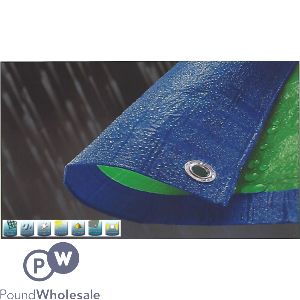 Tarpaulin Blue/green 1.8m  X 2.4m