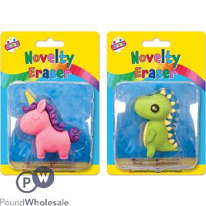 Artbox 3D Unicorn & Dinosaur Novelty Eraser Assorted