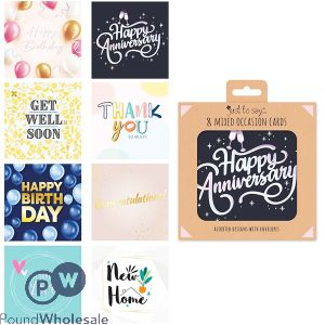 Just To Say Mixed Occasions Card 8 Pack