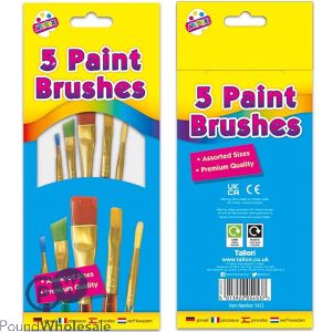 Artbox Assorted Premium Paint Brushes 5 Pack