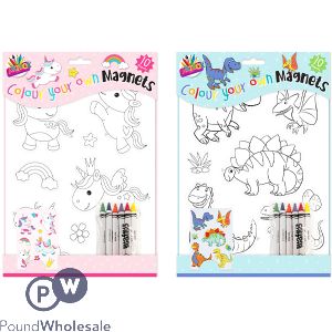 Artbox Colour Your Own Magnets 10 Pack Assorted