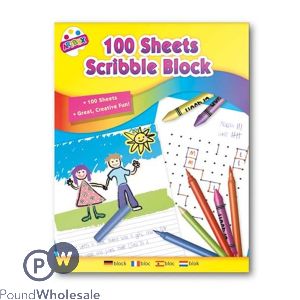 Artbox Scribble Block 100 Sheets 176 X 226mm