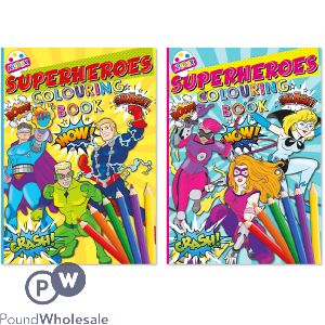 Artbox Superheroes Colouring Book Assorted