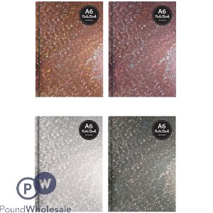 Just Stationery A6 Holographic Hardback Notebook Assorted Colours