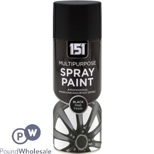 151 Multipurpose Spray Paint Black Matt 400ml
