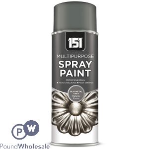 151 Multipurpose Gun Metal Grey Metallic Spray Paint 400ml
