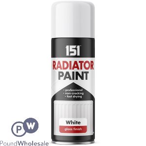 151 White Gloss Radiator Spray Paint 400ml