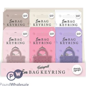 Farley Mill Small Eva Bag Keyring Cdu Assorted Colours