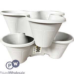 Strawberry Planter Platinum Stackable Plant Pot