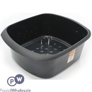 Rectangular Washing Up Bowl Graphite 11l