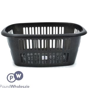 Rectangular Laundry Basket Graphite 55l