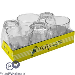 Tulip Glass Tumblers 237ml 6 Pack