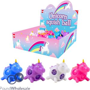 Hoot Light-Up Squishy Crystal Bead Unicorn Assorted Colours CDU